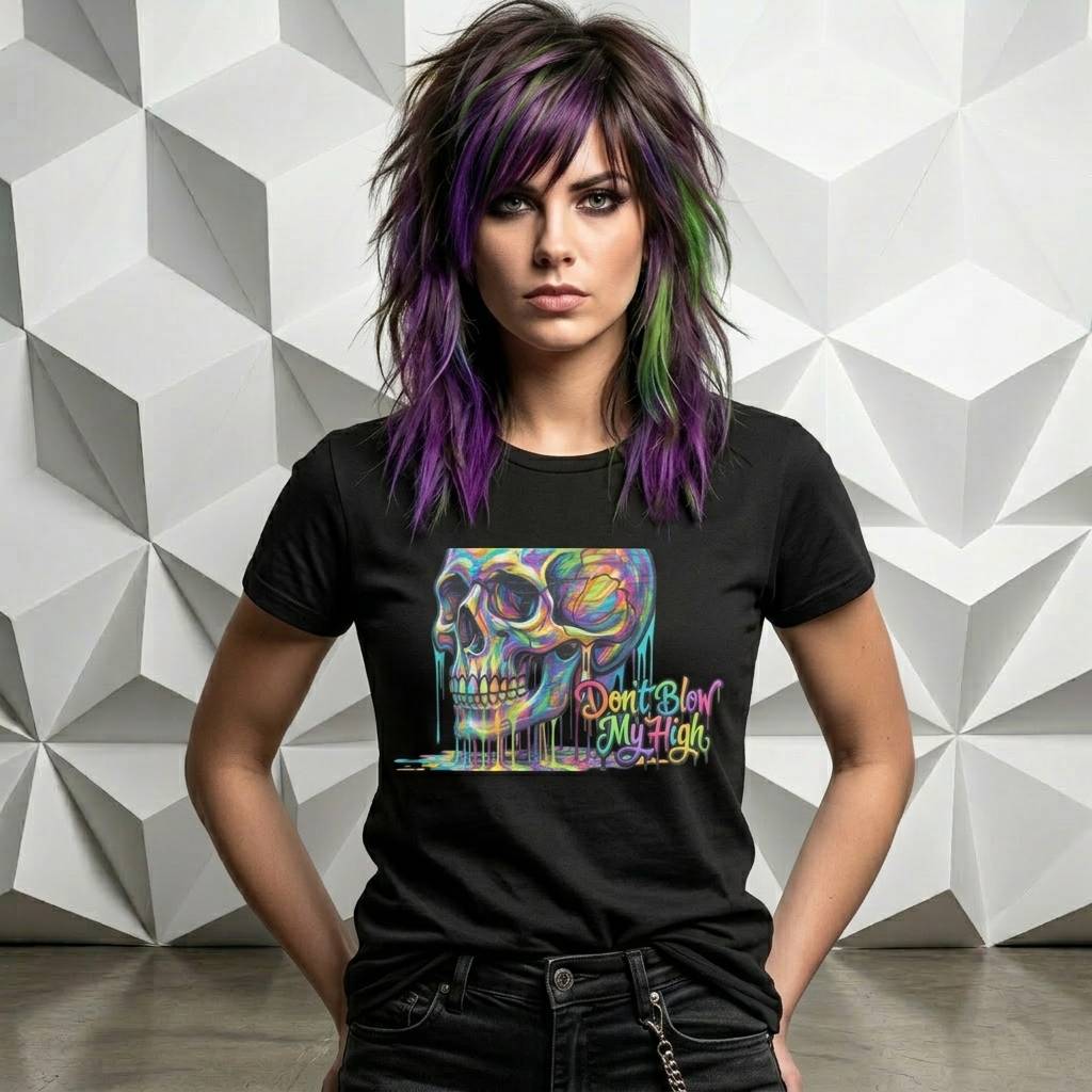 Psychedelic Skull Relaxed Tee