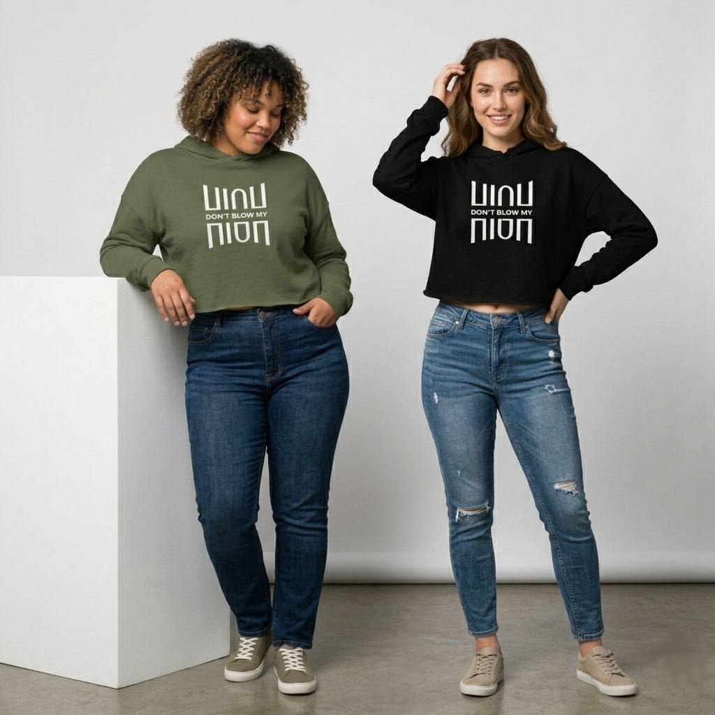 LOGO Crop Hoodie
